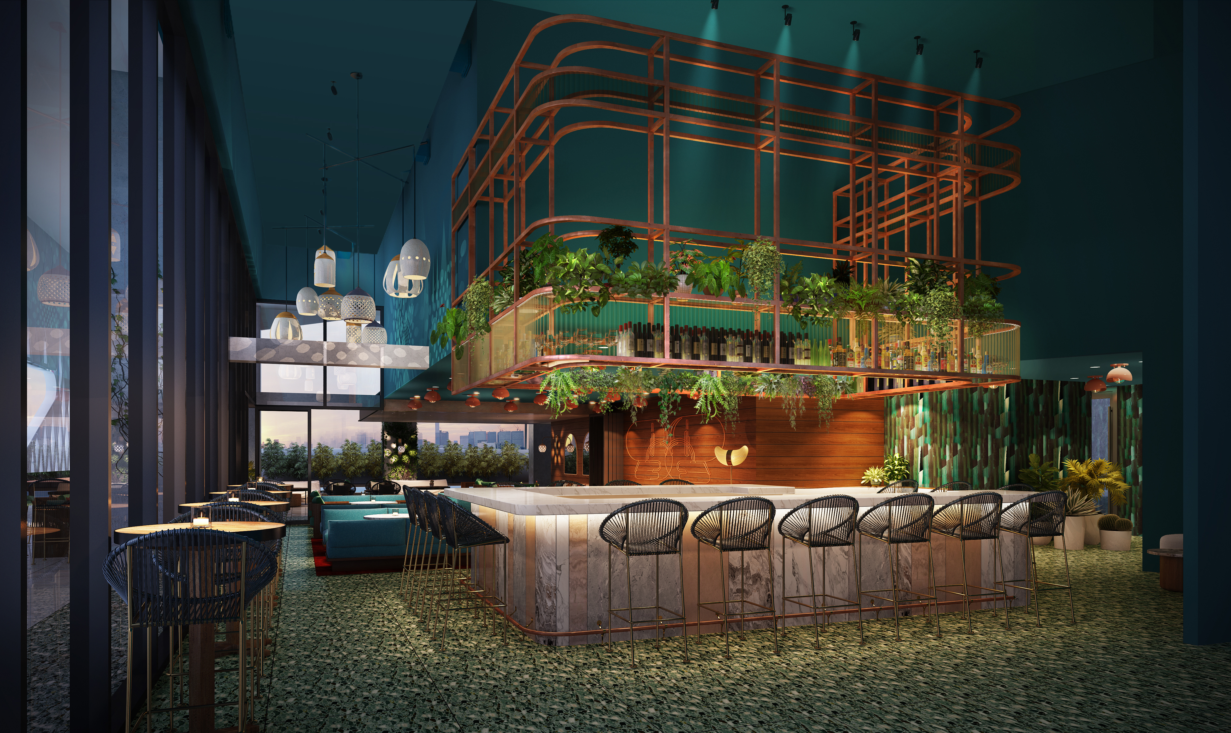 The Pool Club Bar View 2