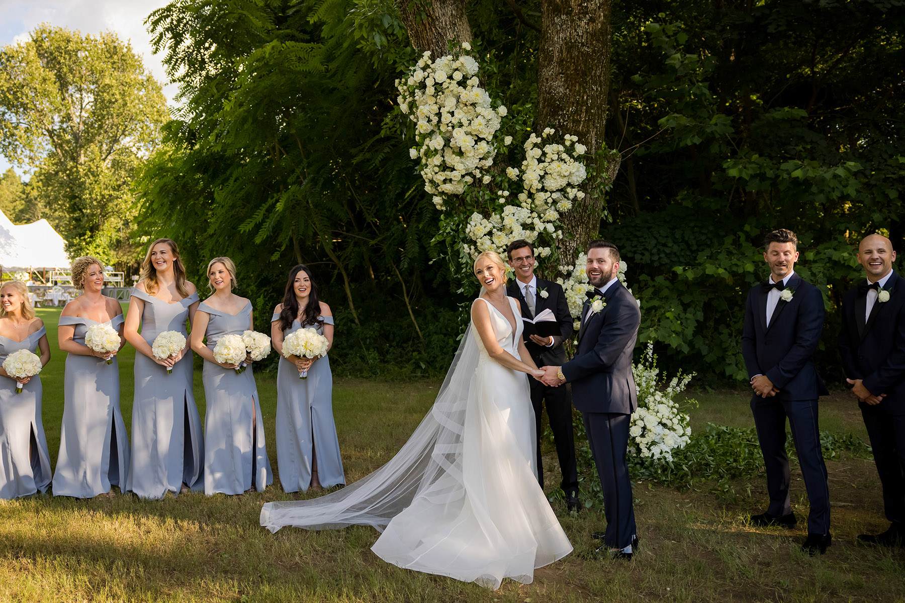 It Was Wedding Bells (and Bountiful Blooms) for Wedding Pro Emily Noland  and Thomas Moss