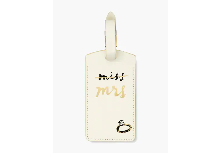 Kate Spade Miss To Mrs Luggage Tag