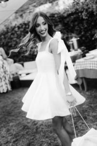 Rachel Sargent & Brad Gregory Wedding, Bridal Rehearsal Dress