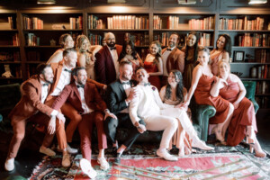 Peter Gandal and Miguel Hernandez's Wedding, Loved Ones Family Portrait